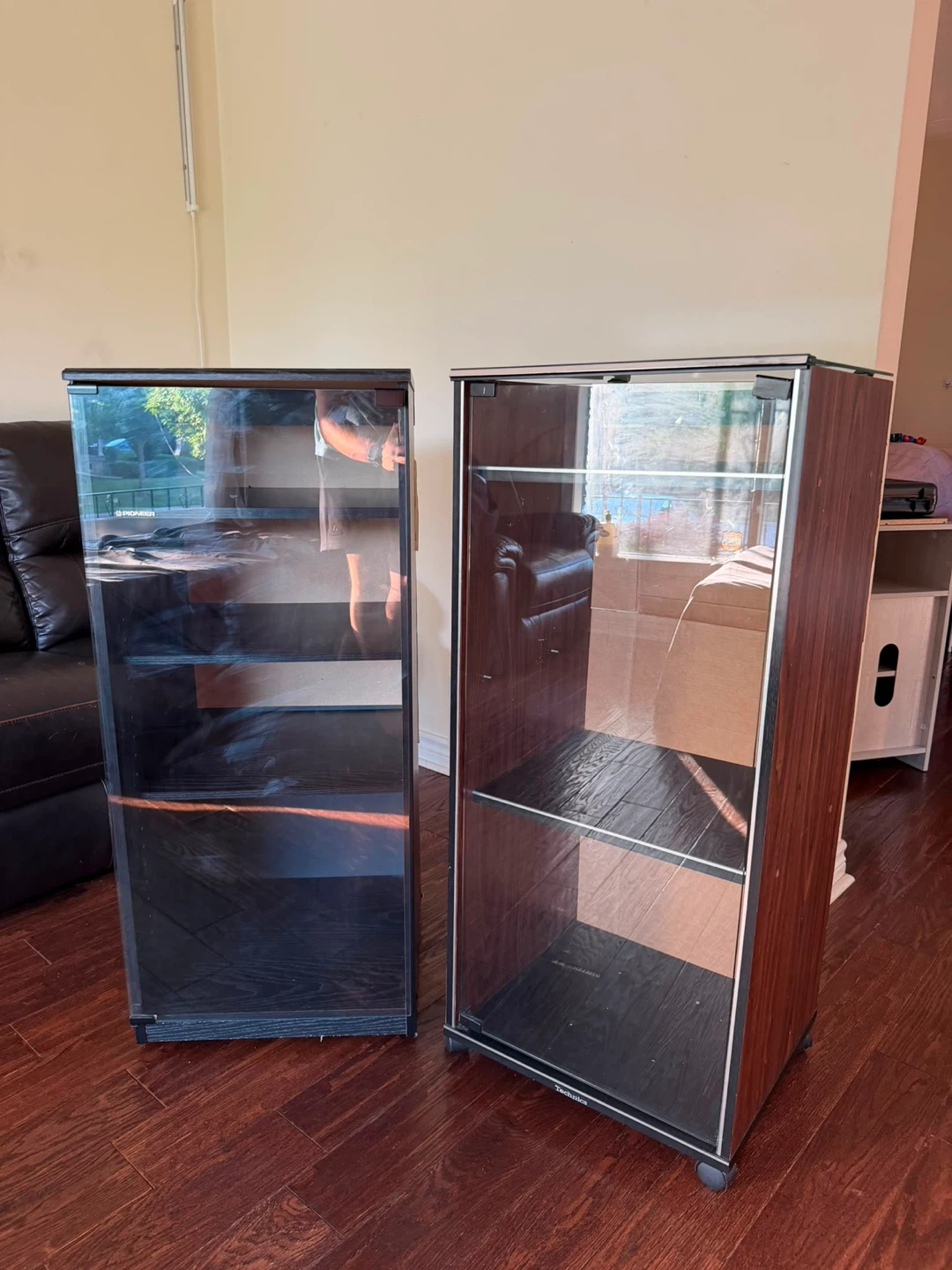 Pioneer and Technics Glass Display Cabinets