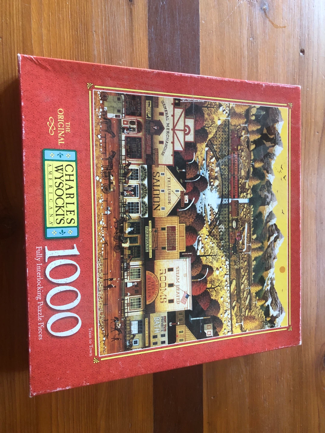 Charles Wysocki Train to Town 1000 Piece Puzzle