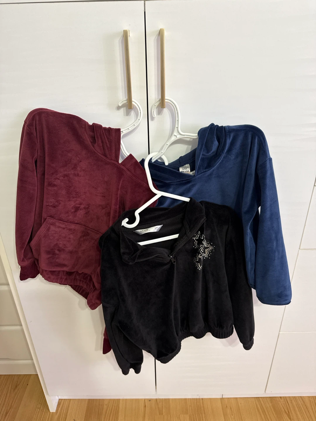 3 Kids Velour Hoodies - OshKosh B'gosh