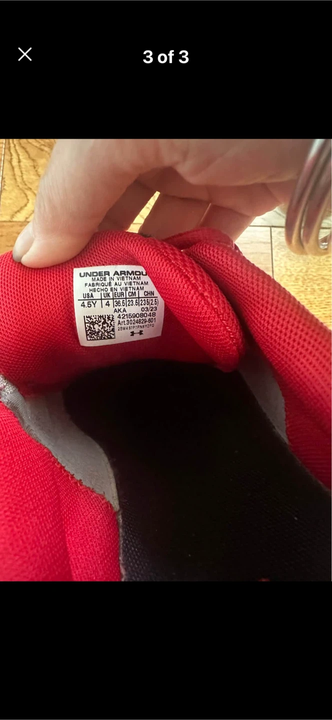 Under Armour Red Running Shoes