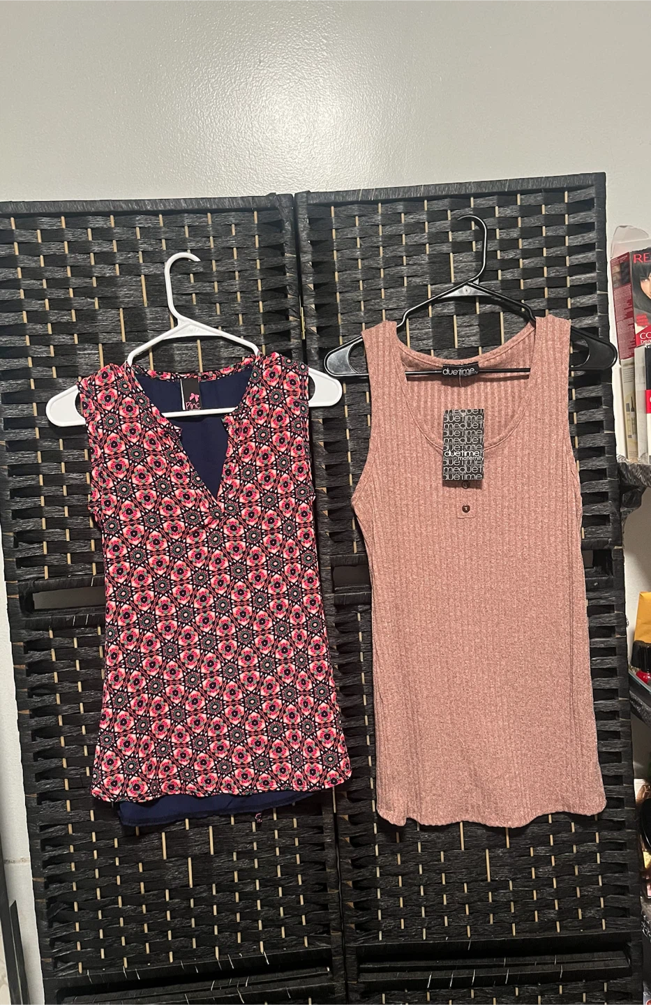 Maternity Tops Bundle - Floral & Ribbed Tank 2 pack - photo 2