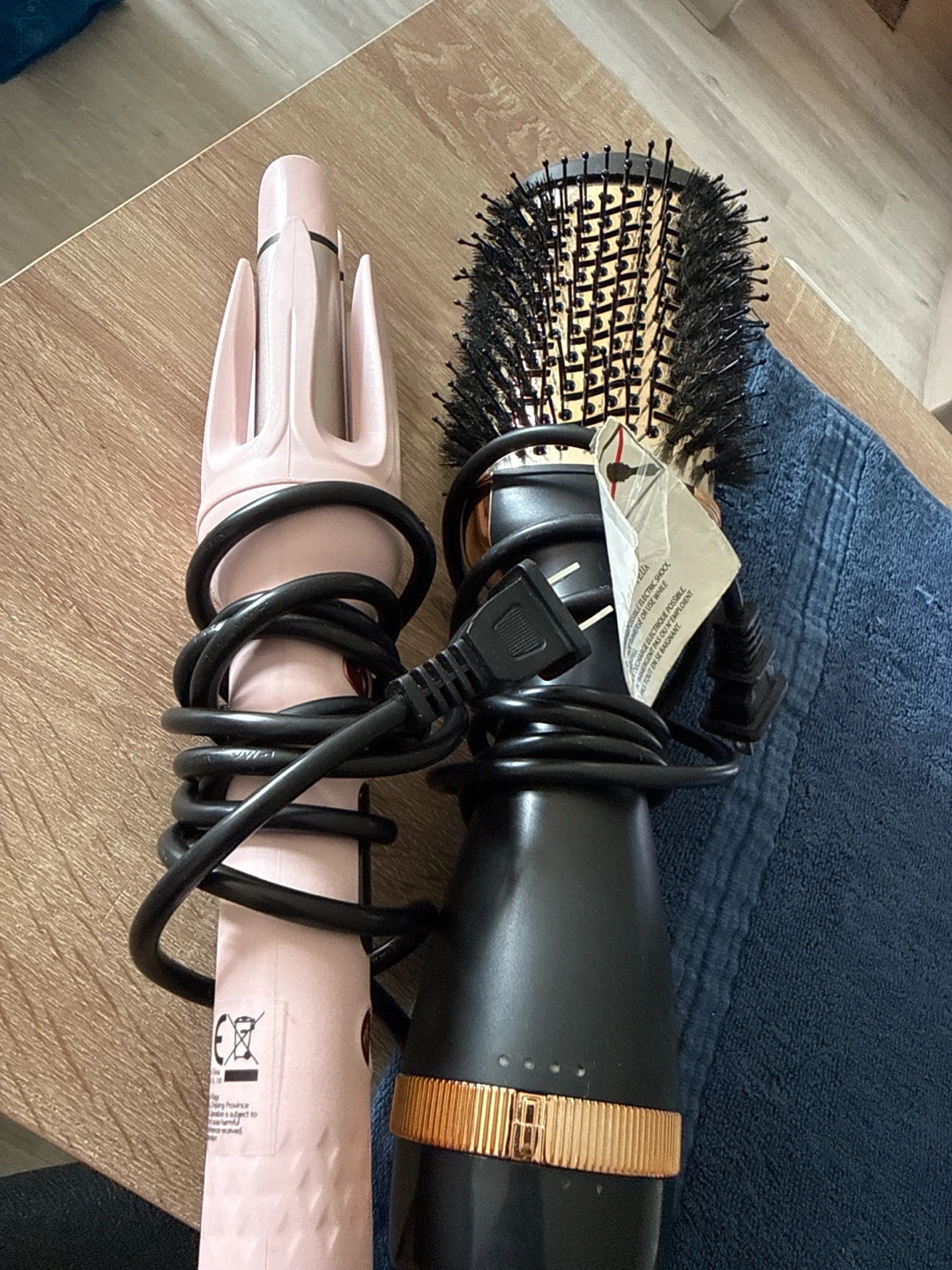 Pink and Black Hair Styling Tools