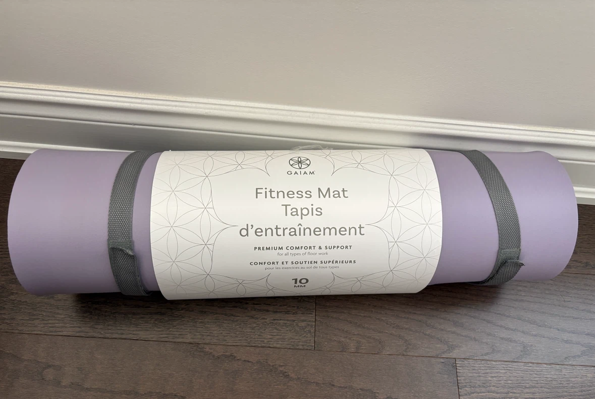 Gaiam Fitness Mat - 10mm Extra Cushion Purple