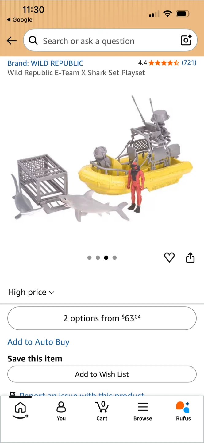 Wild Republic E-Team X Shark Set Playset - photo 3