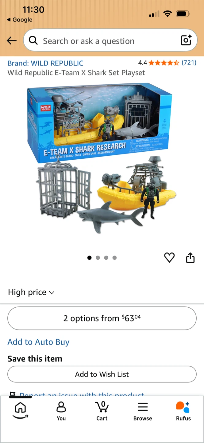Wild Republic E-Team X Shark Set Playset - photo 4