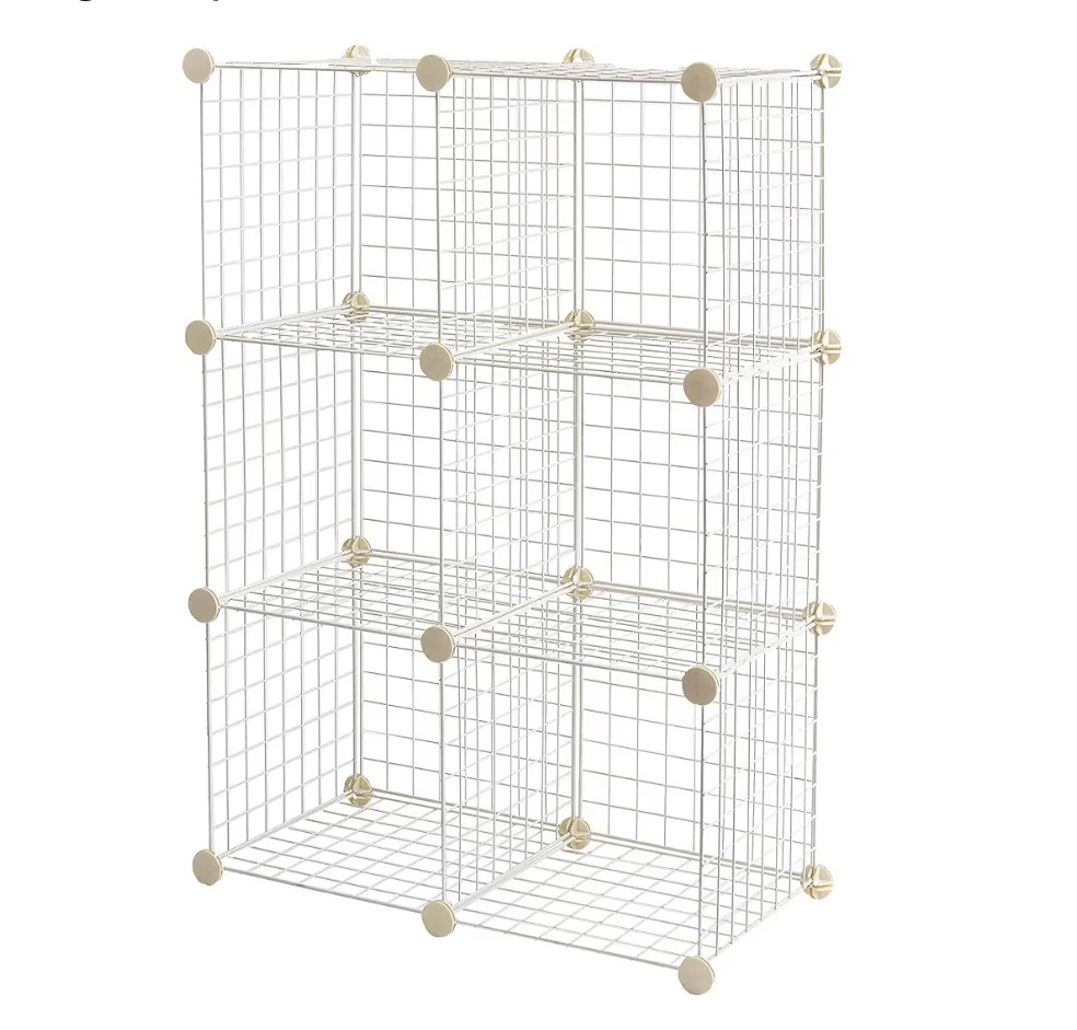 AmazonBasics 6-Cube Wire Storage Shelves