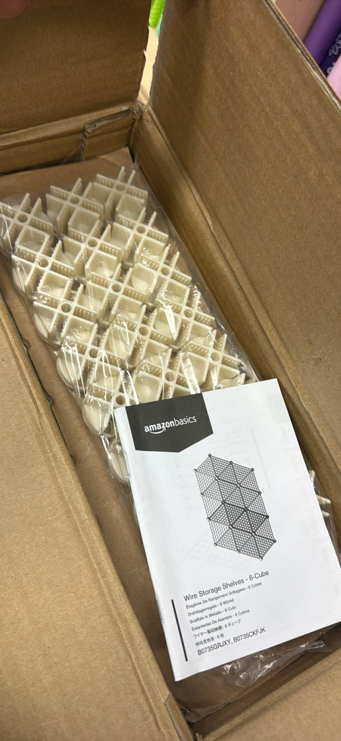 AmazonBasics 6-Cube Wire Storage Shelves - photo 3