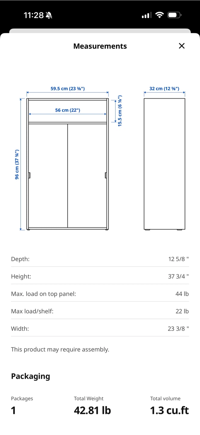 Ikea Spikmed cabinet - photo 2