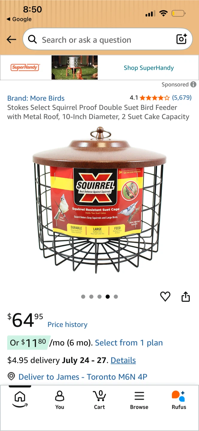 Squirrel Proof Bird Feeder - photo 5
