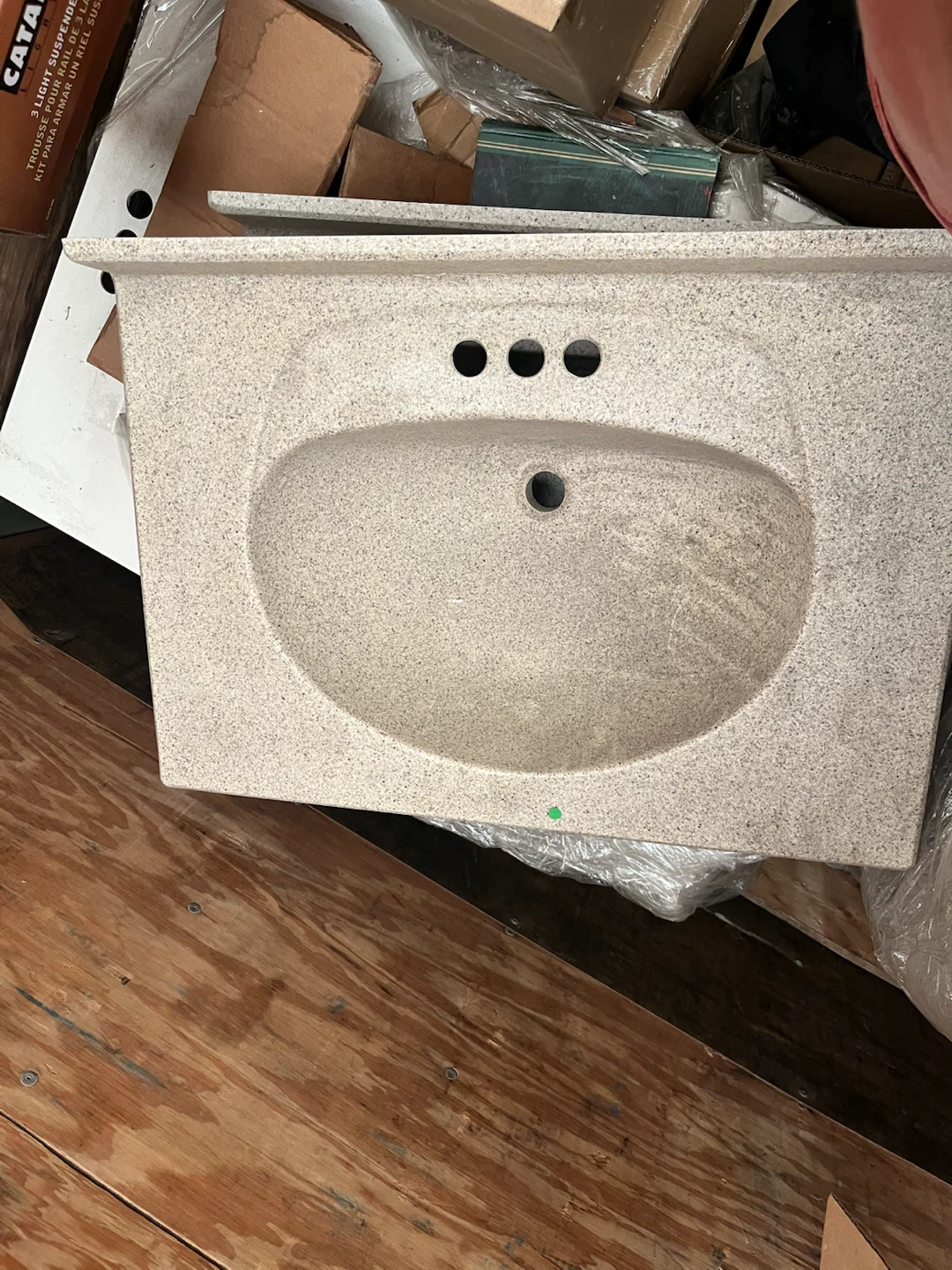 Granite-look Vanity Sink Top