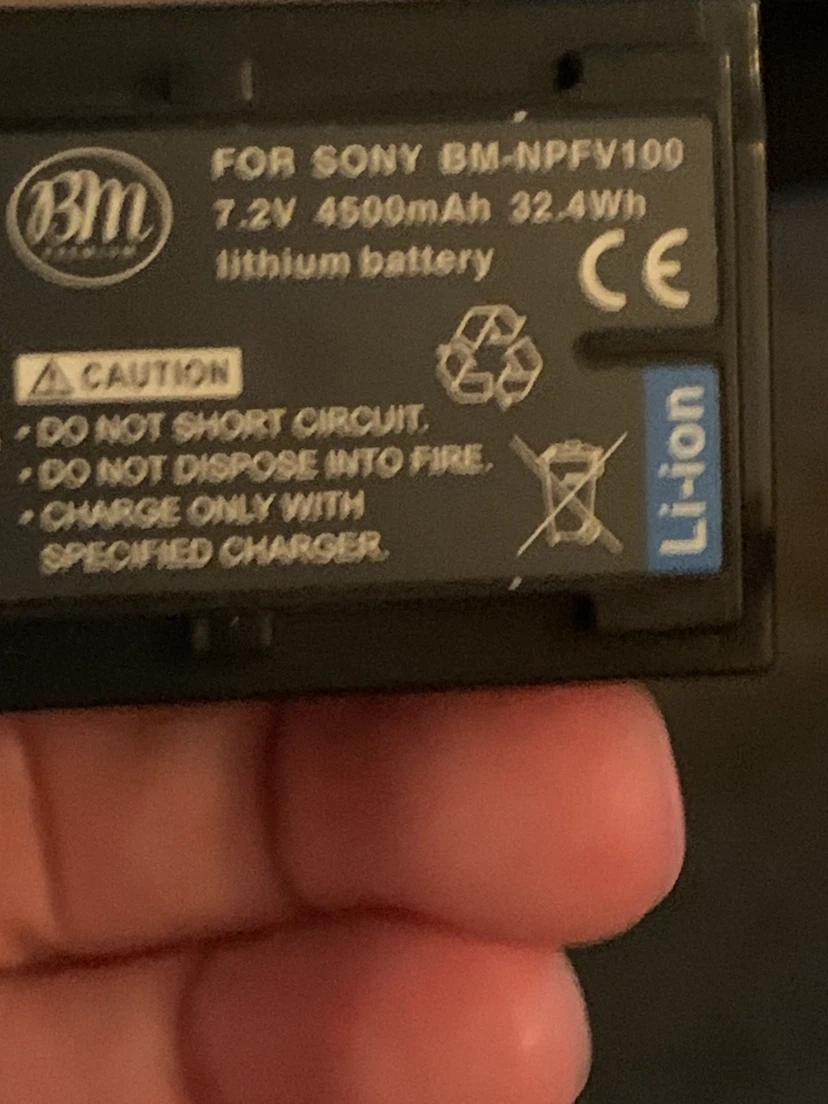 Sony NP-FV100 Lithium-Ion Battery