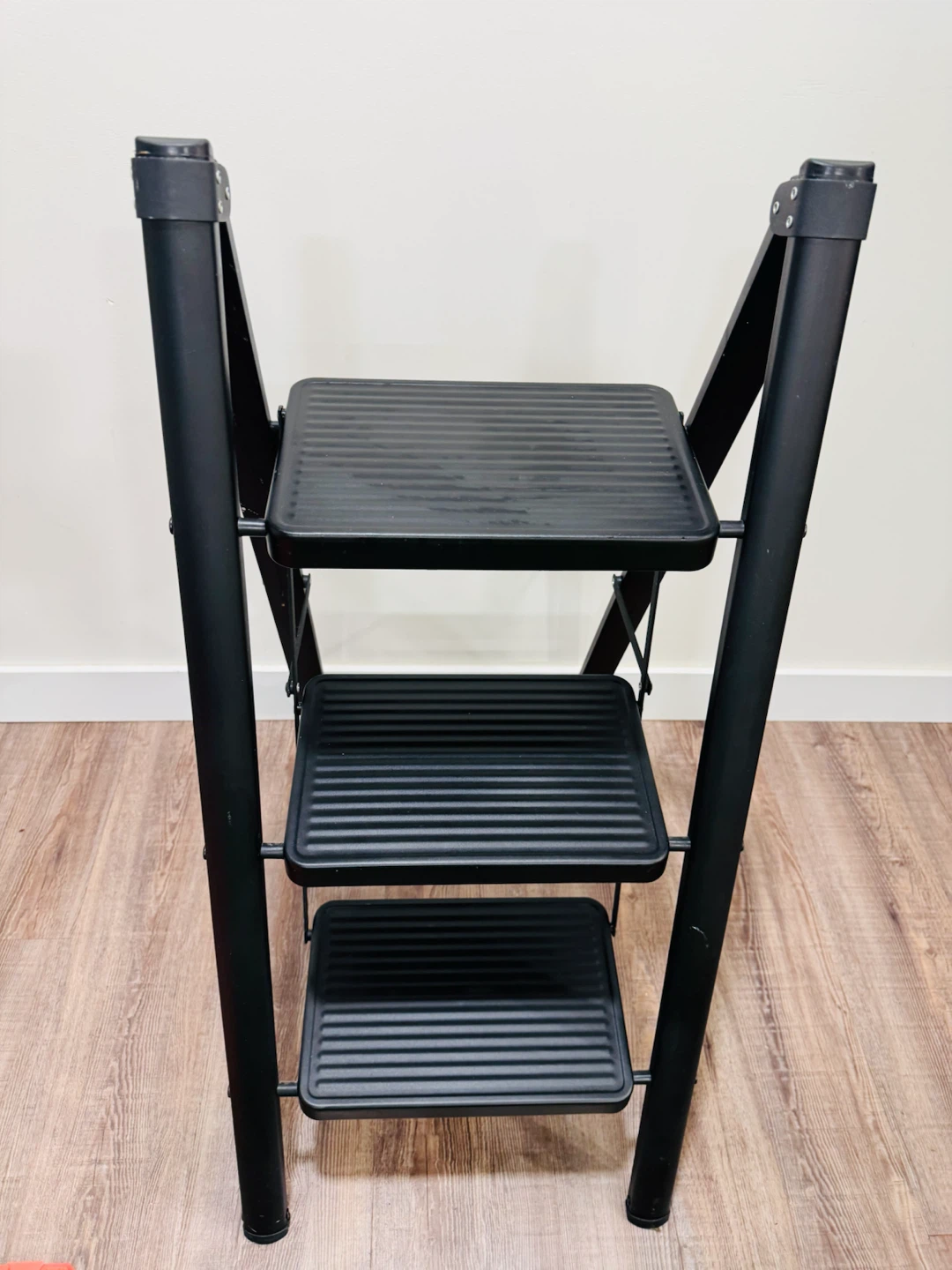 Black 3-Step Folding Ladder - photo 2