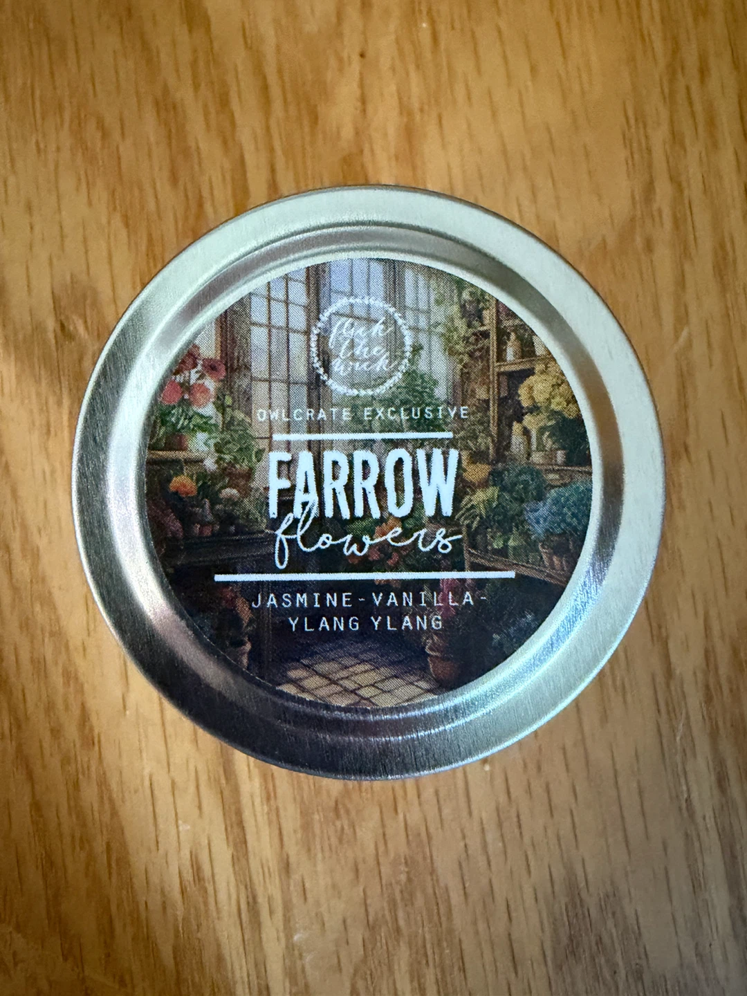 Flick the wick owlcrate candle
