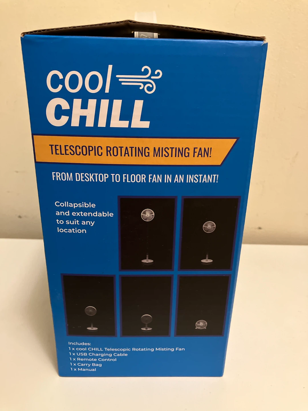 Cool CHILL Telescopic Rotating Misting Fan - photo 3