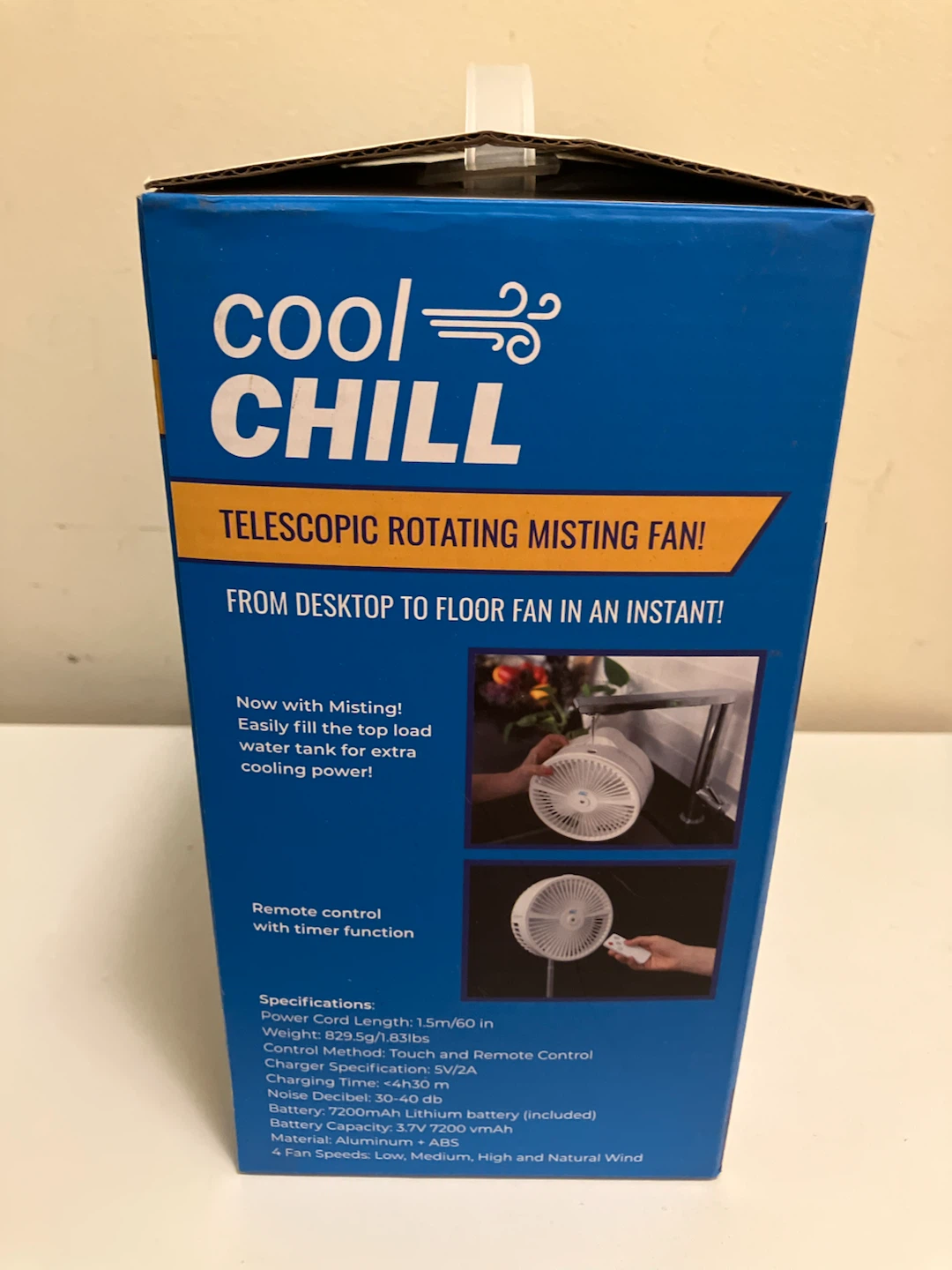 Cool CHILL Telescopic Rotating Misting Fan - photo 4