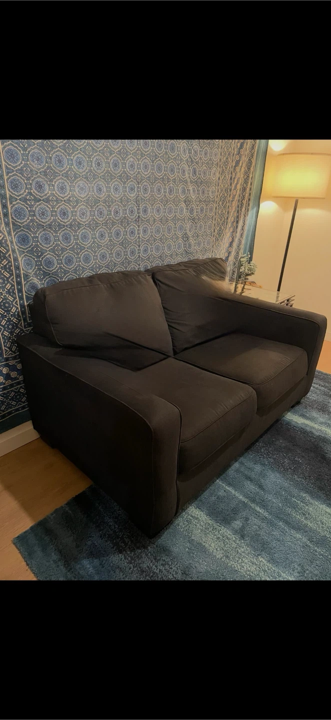 Black love seat