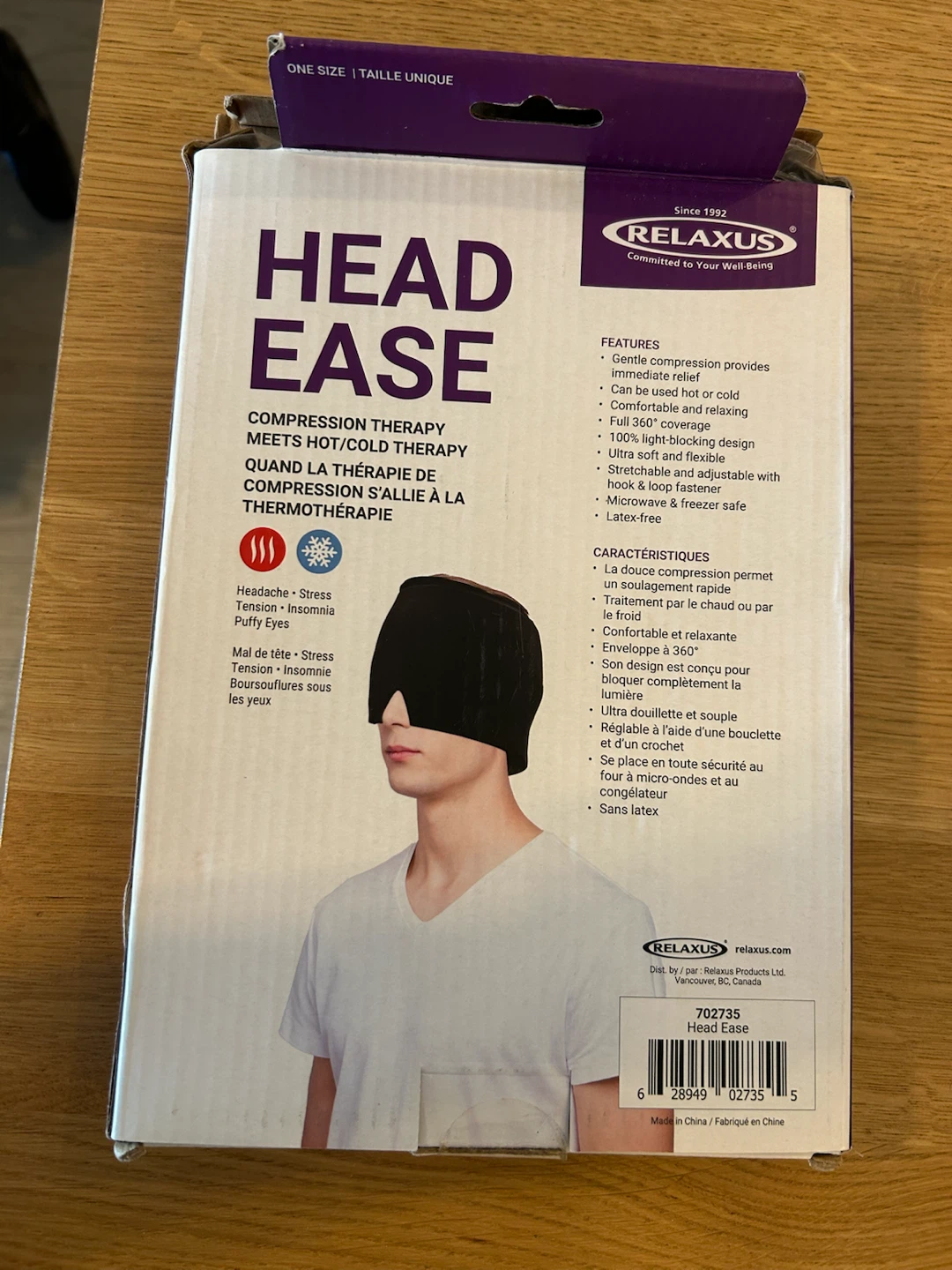 Relaxus Head Ease Compression Therapy Wrap - photo 2