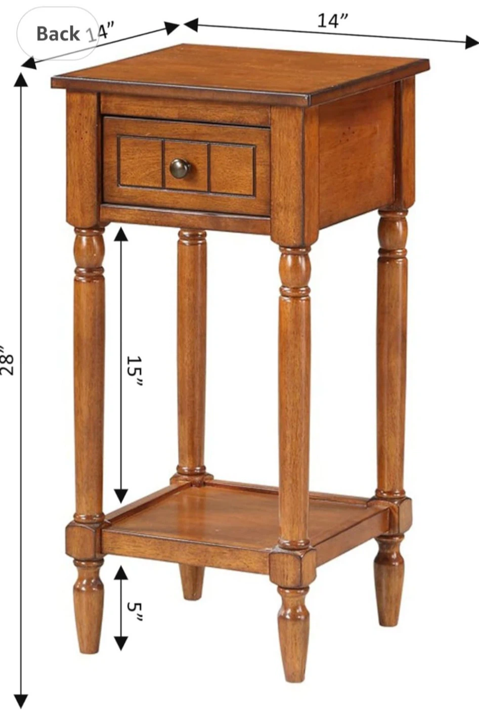 New Wooden End Table with drawers - photo 2