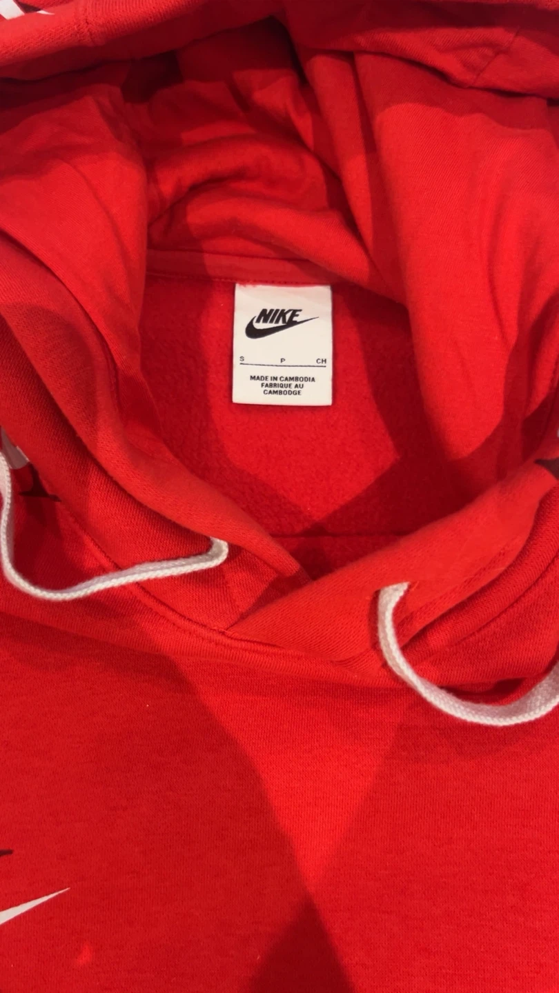 Nike Red All-Over Logo Hoodie - photo 2