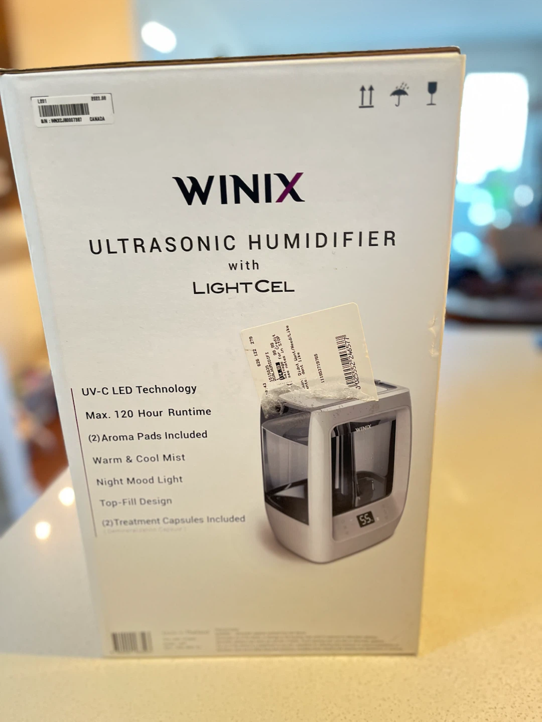 New sealed in box WINIX ultrasonic humidifier with lightcel - photo 2