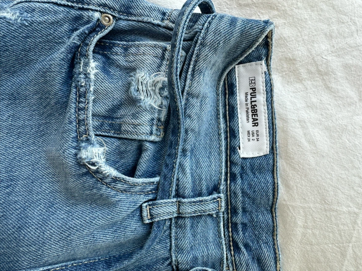 Pull & Bear Women's Light Wash Wide Leg Jeans - photo 2