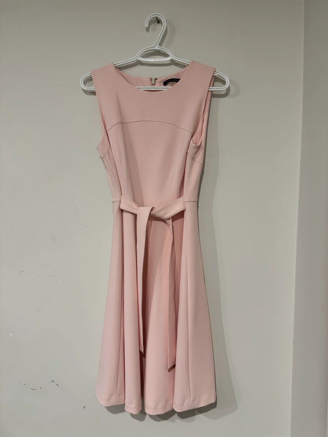 Tommy Hilfiger Pink Sleeveless Dress with Belt