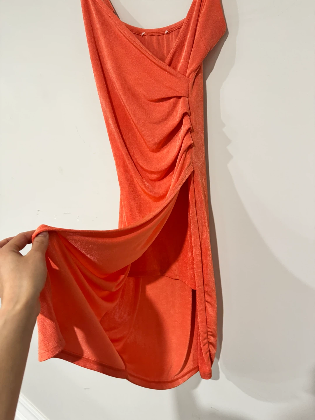Coral Ruched Dress - photo 4