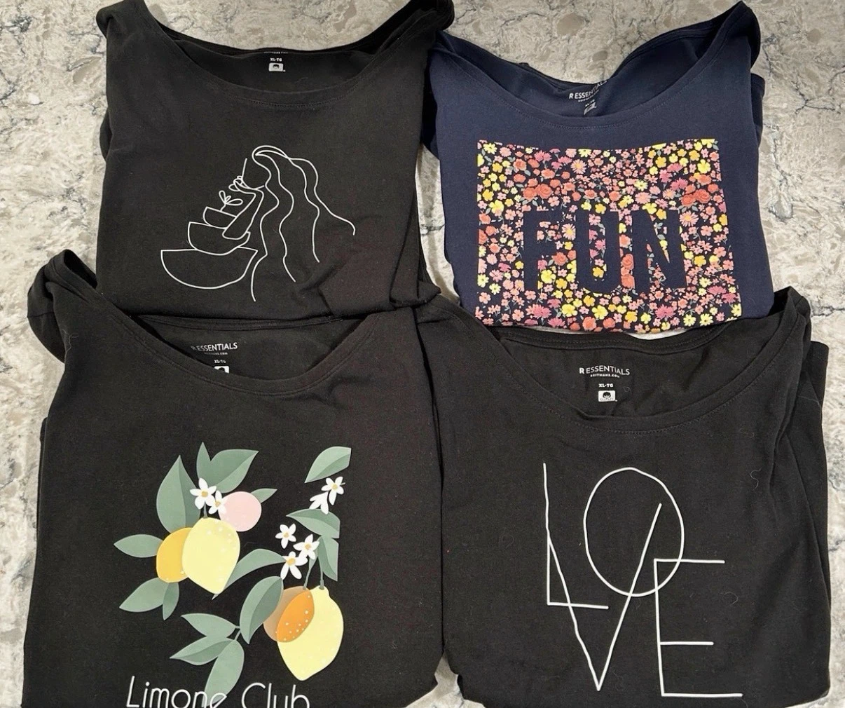 Women’s Printed Casual T-Shirts (Size XL) ($8 each/ all for $20)