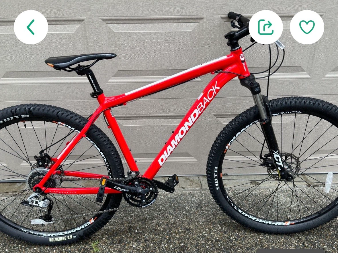 Red Diamondback Mountain Bike - photo 4