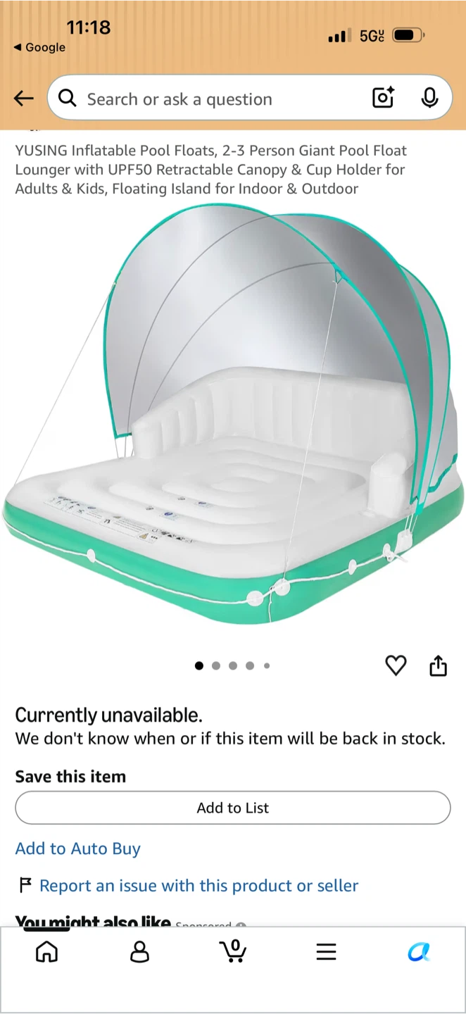 New Pool Lounger Large 71x71
