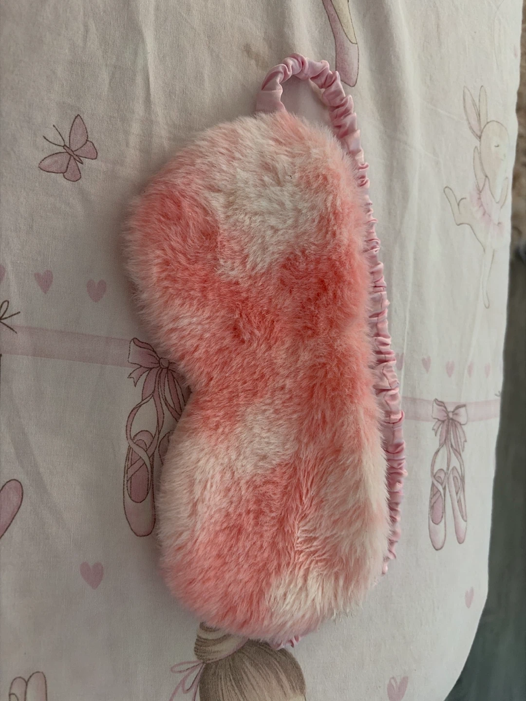 Fuzzy Pink Sleep Mask