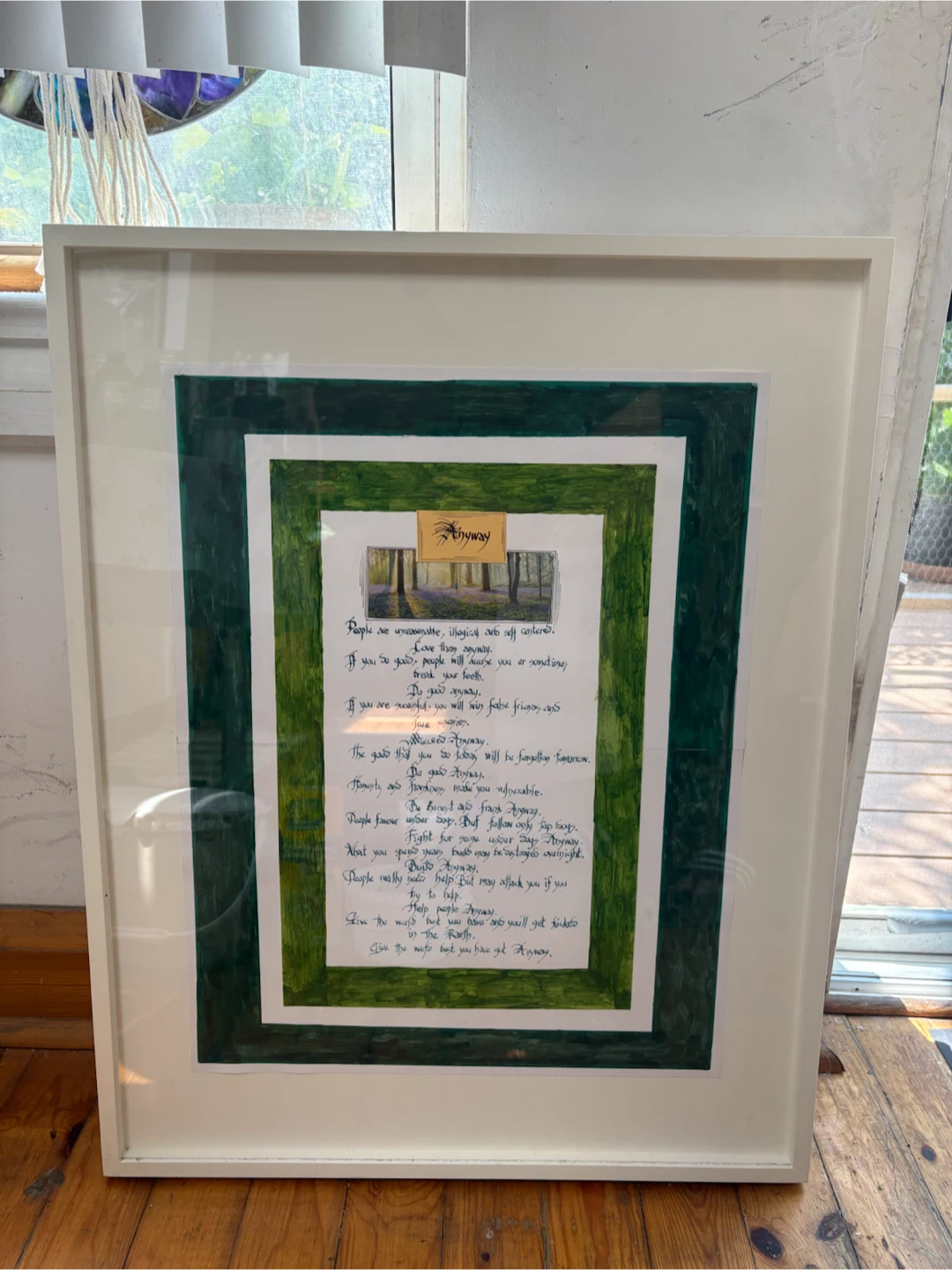 Framed Inspirational Quote Art