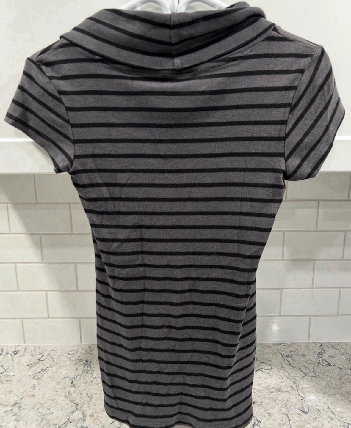 Women’s Melissa Brand Dressy Casual Striped Cowl Neck Shirt - photo 2