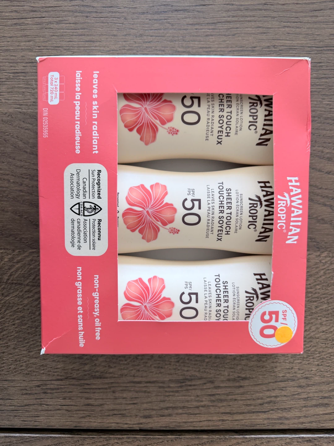 Hawaiian Tropic SPF 50 Sunscreen Lotion, 240 mL