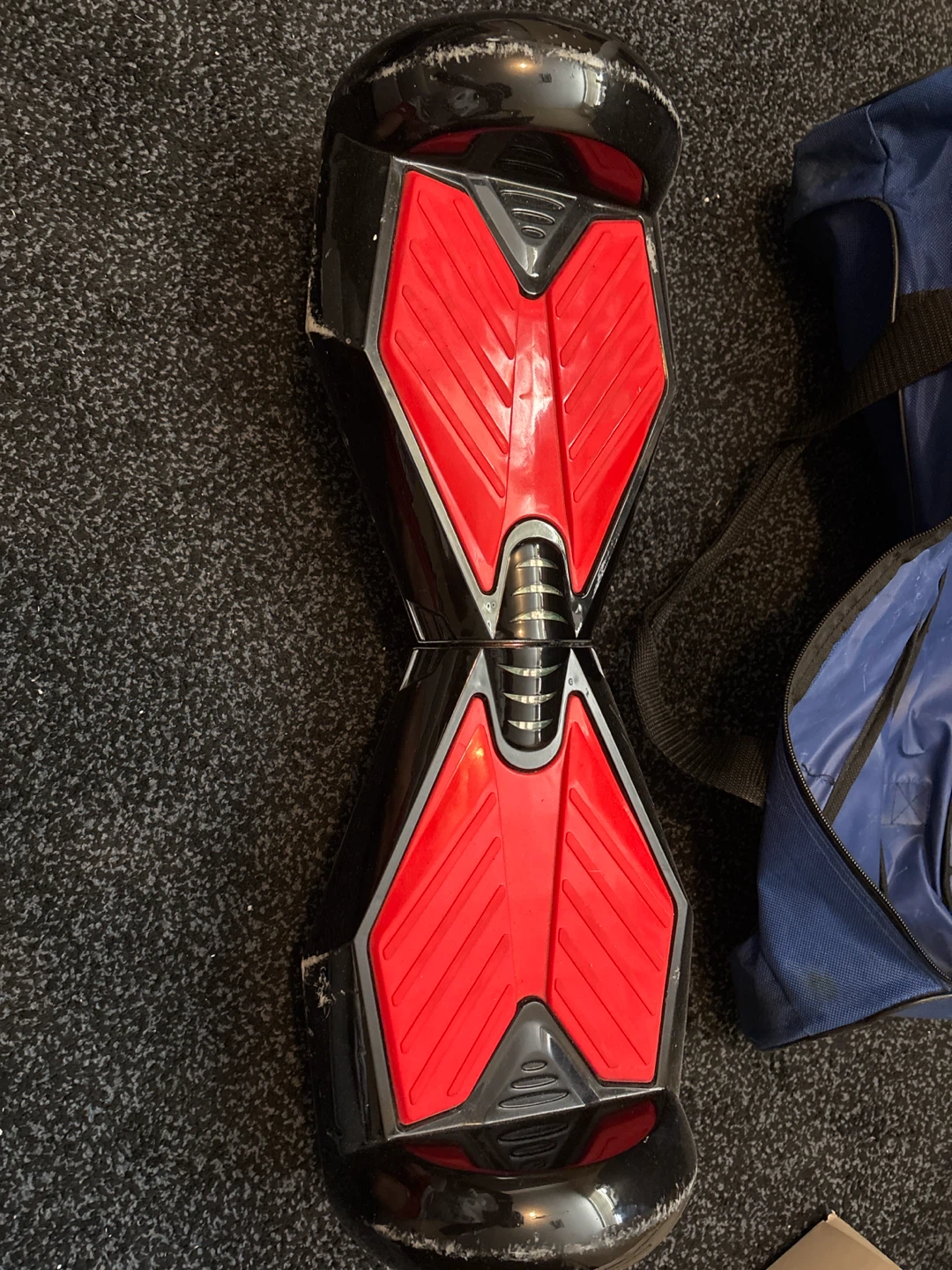 Black and Red Hoverboard with Charger Bag