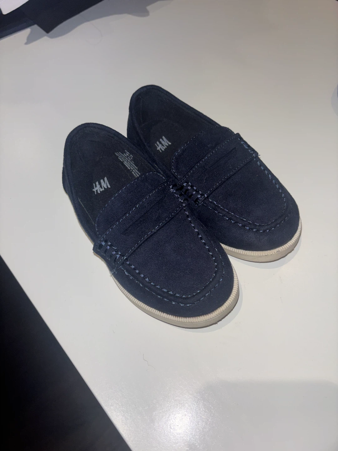 H&M Kids Navy Suede Loafers