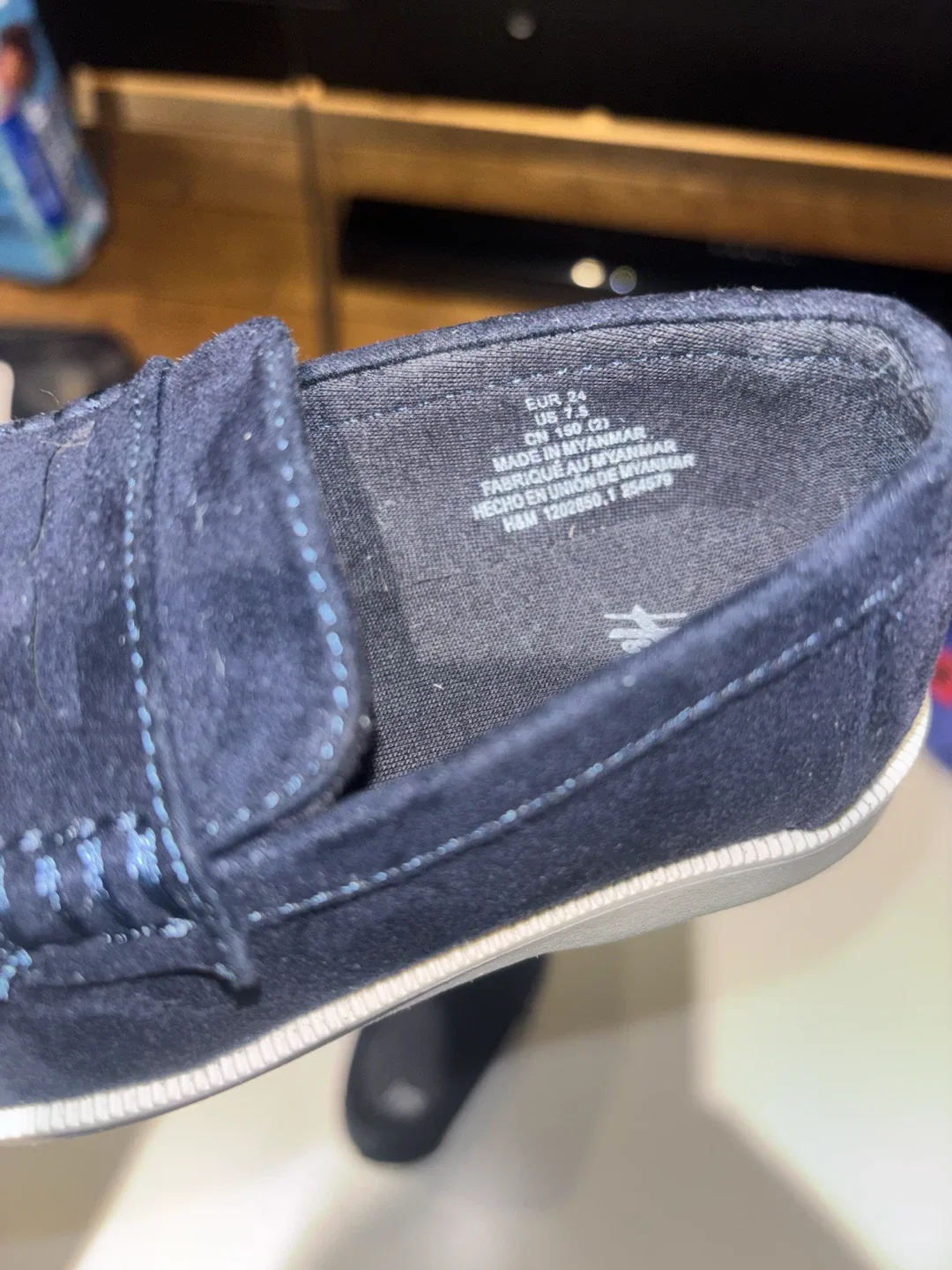 H&M Kids Navy Suede Loafers - photo 2
