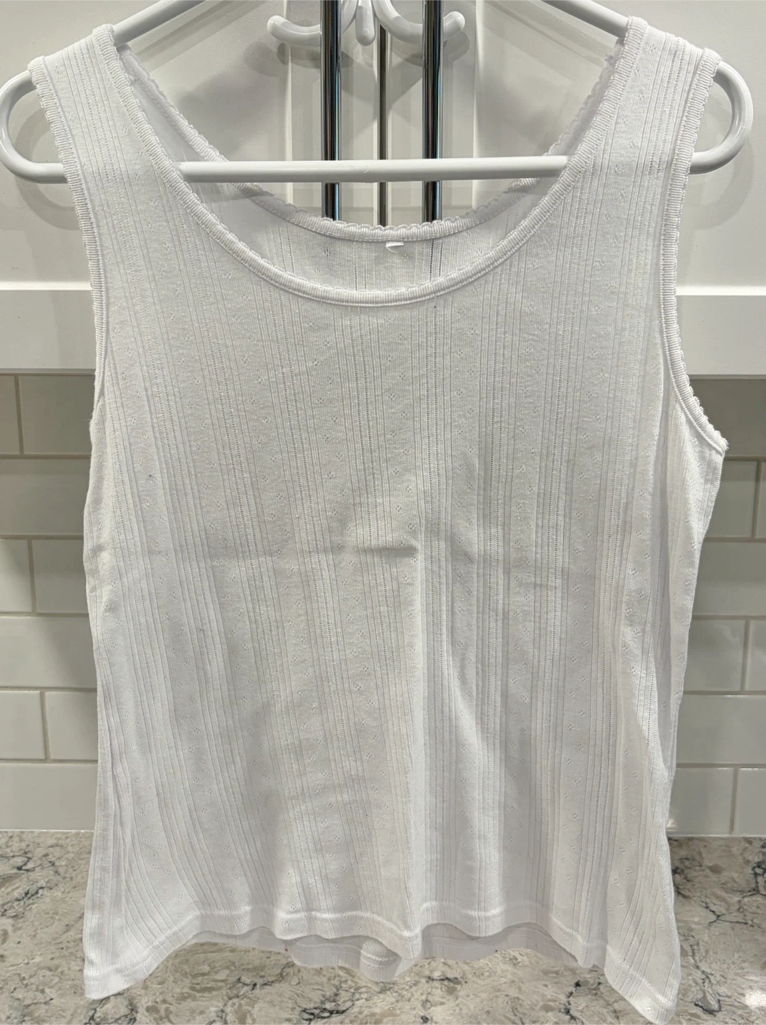Women’s White Ribbed Tank Tops - Set of 2 ($5 each) - photo 4
