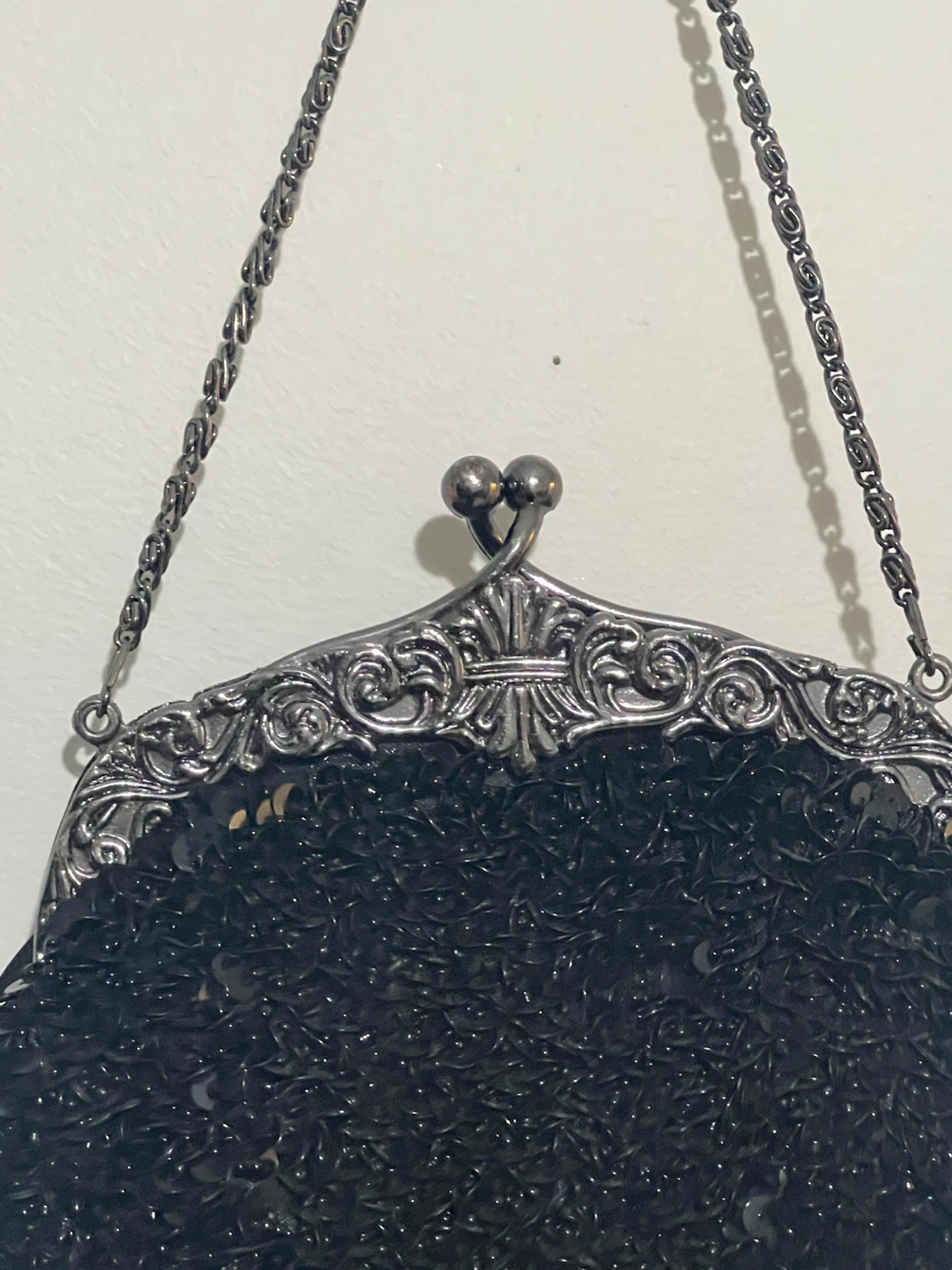 Vintage Black Mini Evening Bag - photo 2