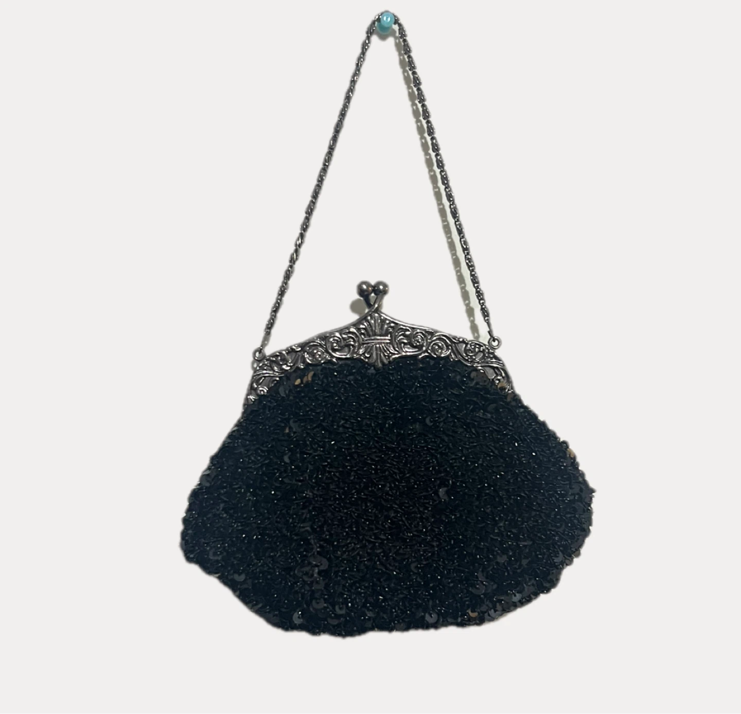 Vintage Black Mini Evening Bag
