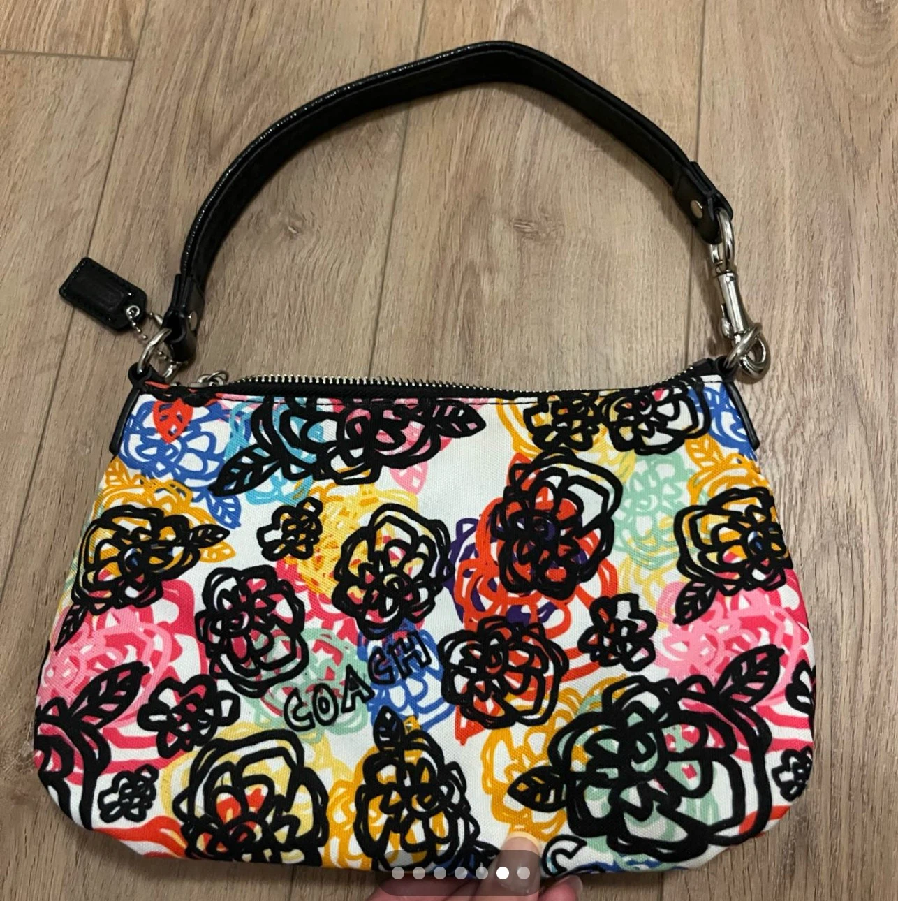 Coach Poppy Shoulder Bag - Multicolor Floral Print