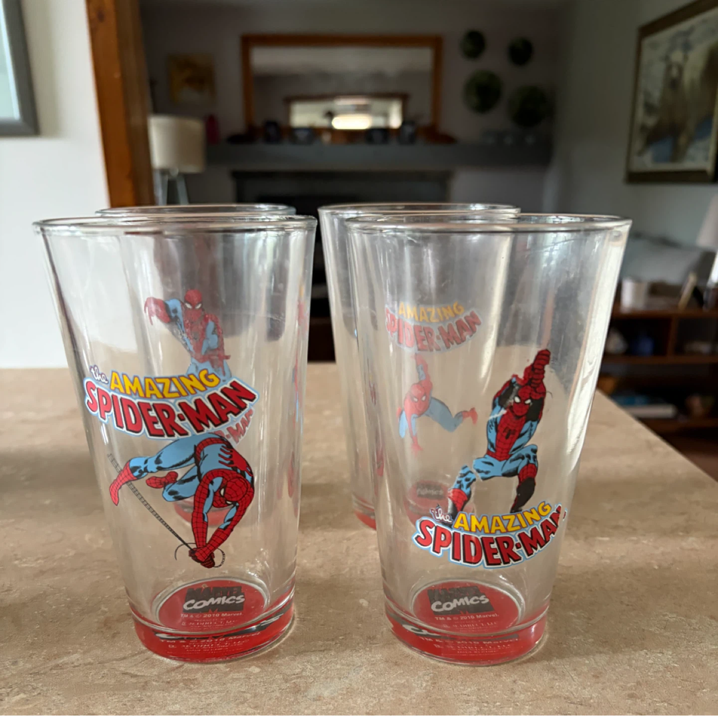 The Amazing Spider-Man Glasses (Set of 4)