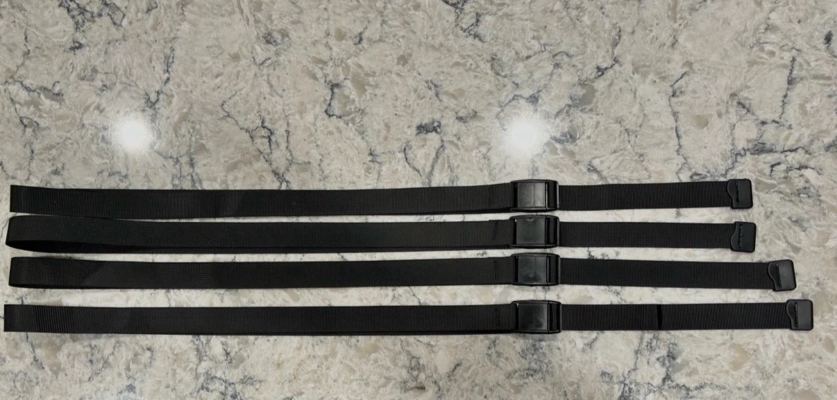 Black Adjustable Nylon Clip Belt ($4 each/all 4 for $10)