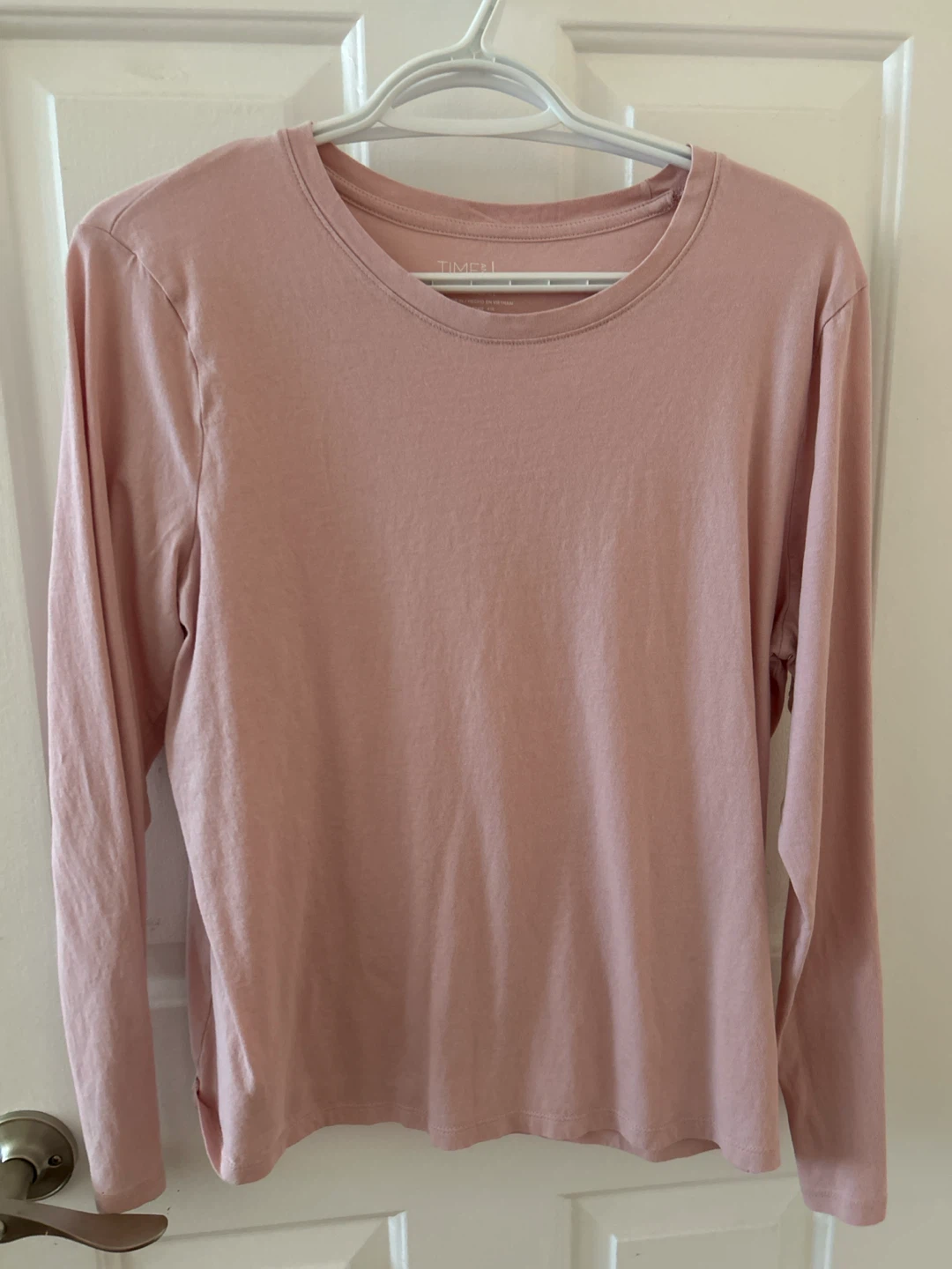 Time and Tru Pink Long Sleeve T-Shirt