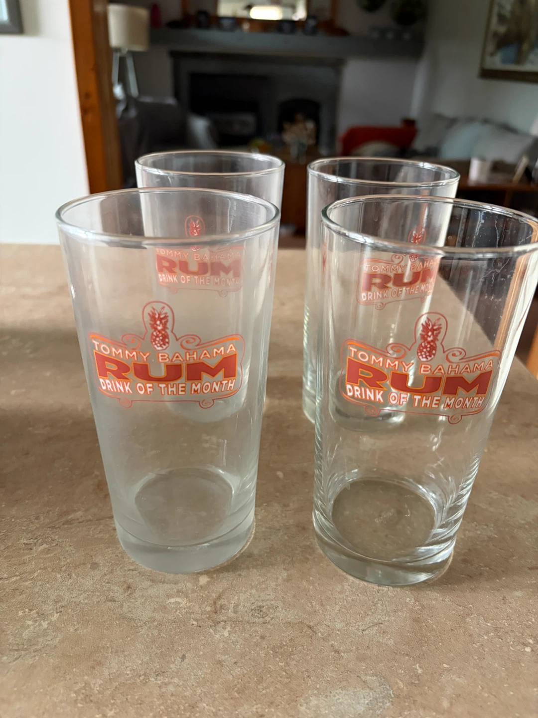 Tommy Bahama Rum Drink of the Month Glasses (Set of 4)