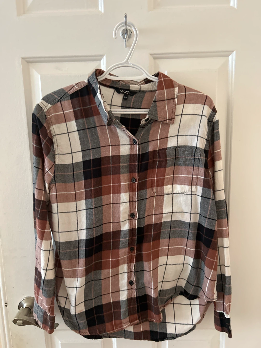 George Plaid Button-Up Shirt