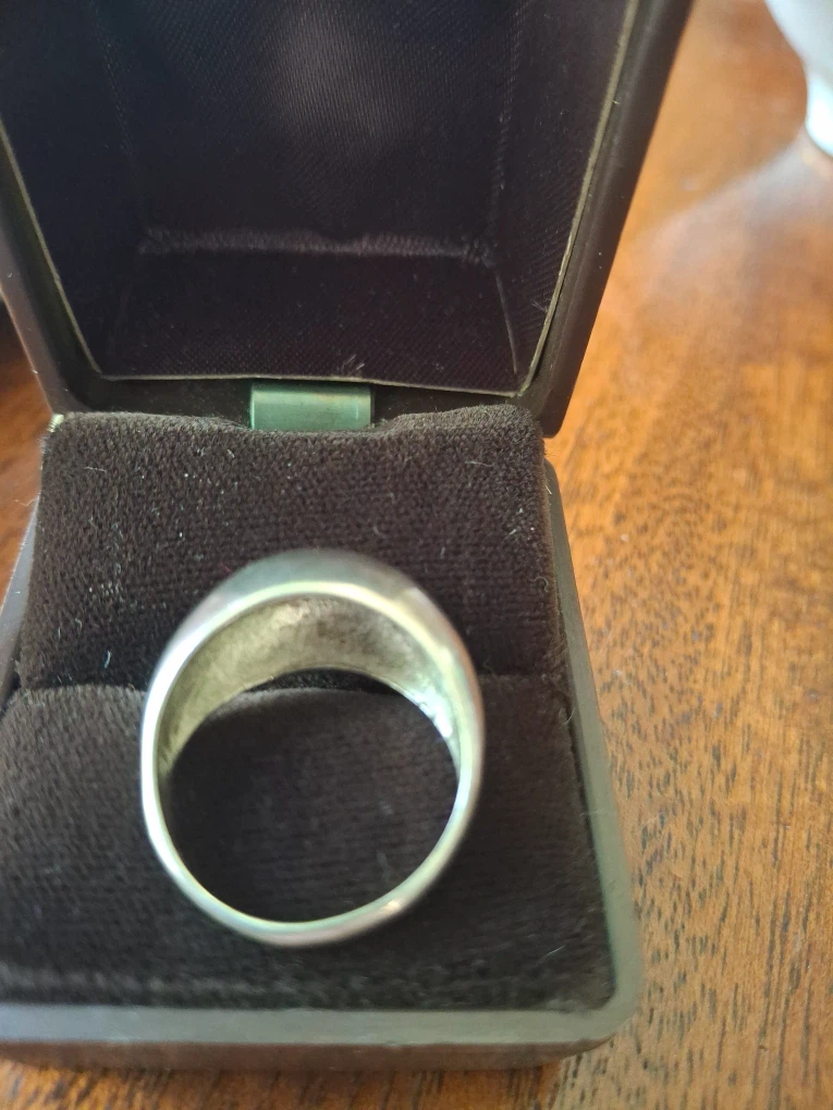 Silver dome ring (stamped 925) - photo 3
