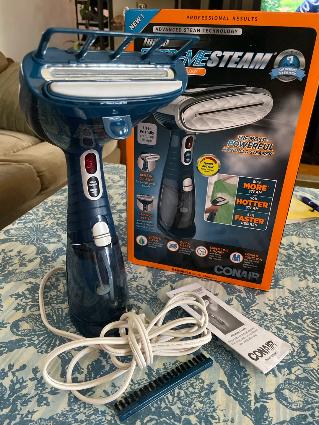 Conair Turbo ExtremeSteam Handheld Fabric Steamer - photo 2