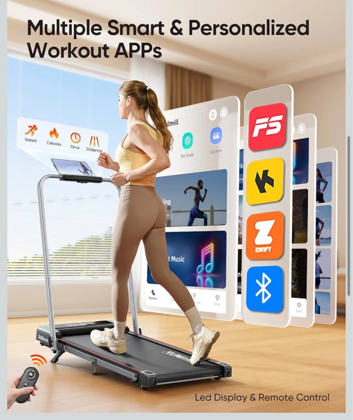 RUNimou 6-in-1 Walking Pad Treadmill