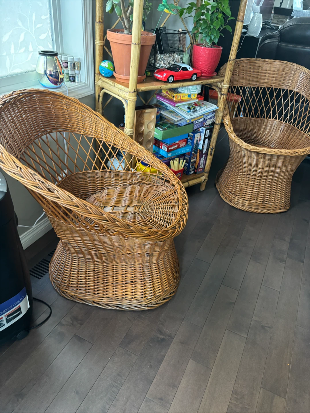 Wicker Accent Chairs (Set of 2) $45 two